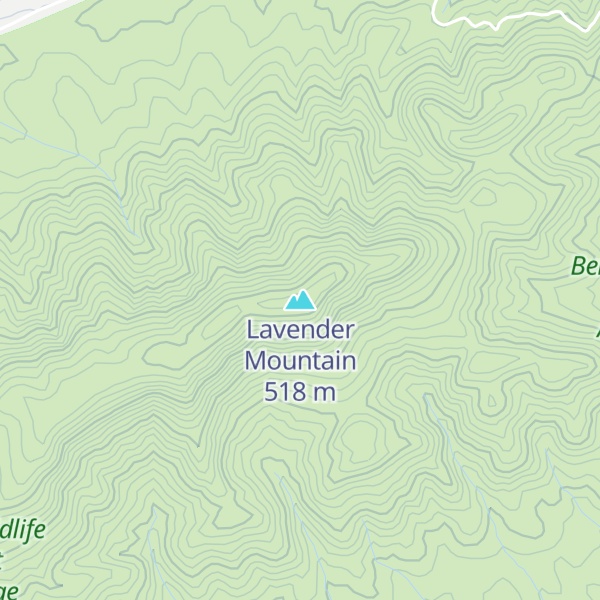 Map of Lavender Mountain
