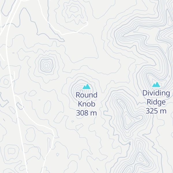 Map of Round Knob