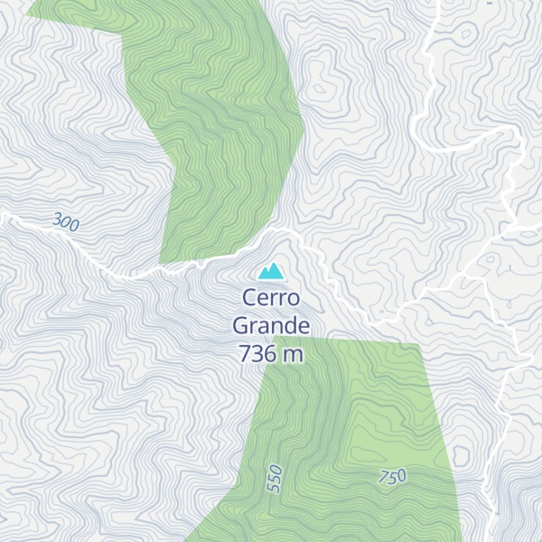 Map of Cerro Grande