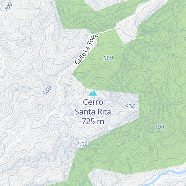 Map of Cerro Santa Rita