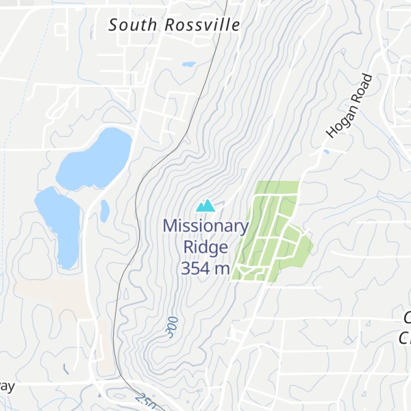 Map of Missionary Ridge