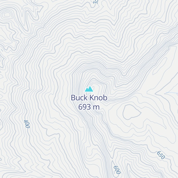Map of Buck Knob