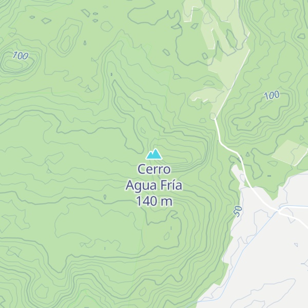 Map of Cerro Agua Fría