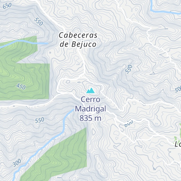 Map of Cerro Madrigal