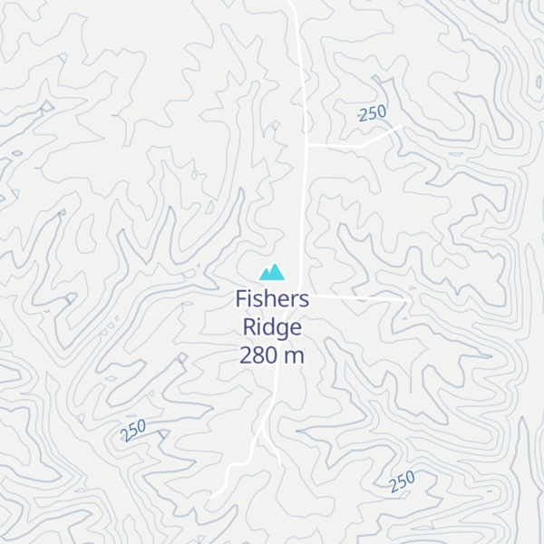 Map of Fishers Ridge