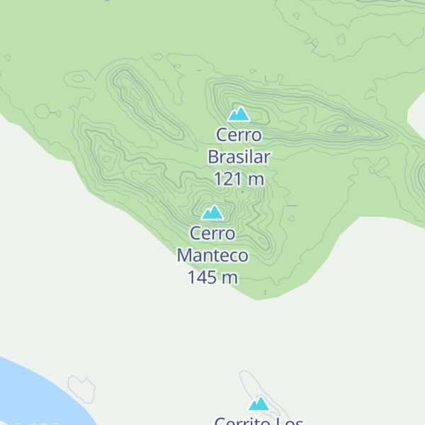 Map of Cerro Manteco