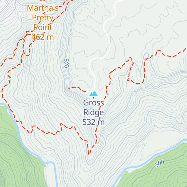 Map of Gross Ridge