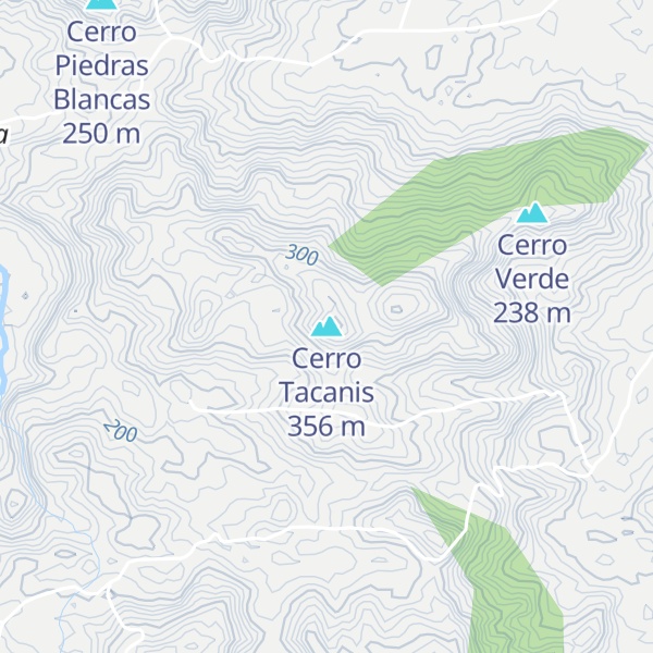 Map of Cerro Tacanis