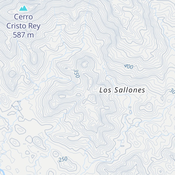 Map of Cerro Los Sallones