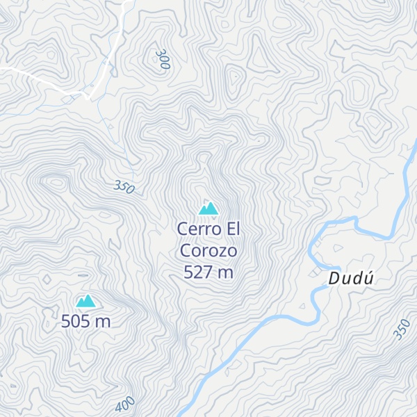 Map of Cerro El Corozo