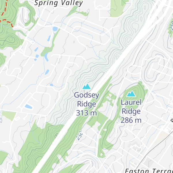 Map of Godsey Ridge