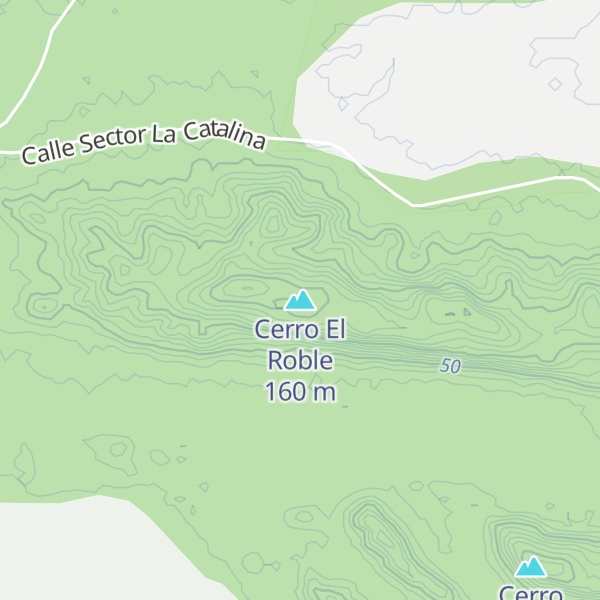Map of Cerro El Roble