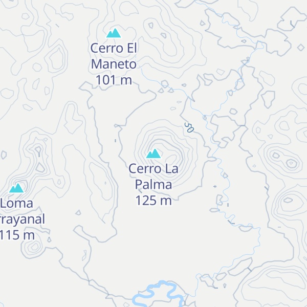 Map of Cerro La Palma