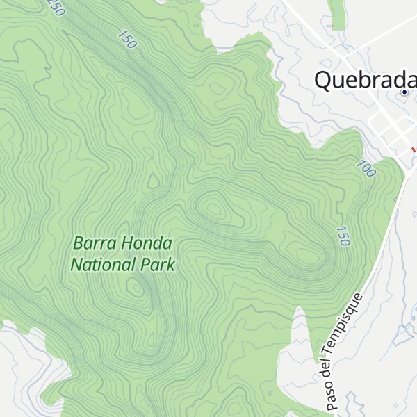 Map of Cerro Cacao