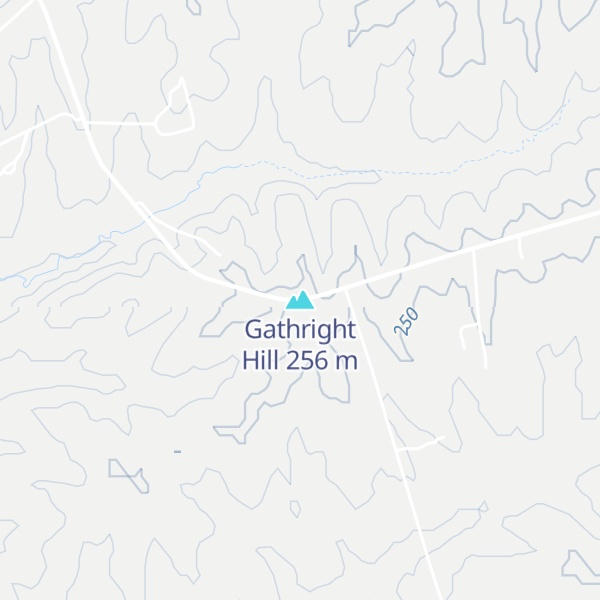Map of Gathright Hill