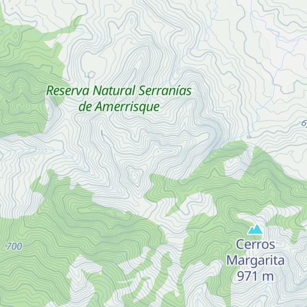 Map of Cerros El Cafetal