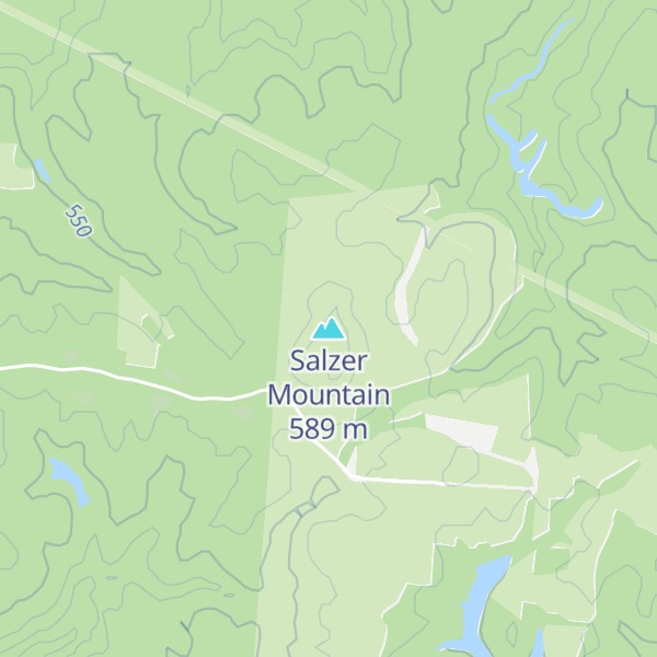 Map of Salzer Mountain