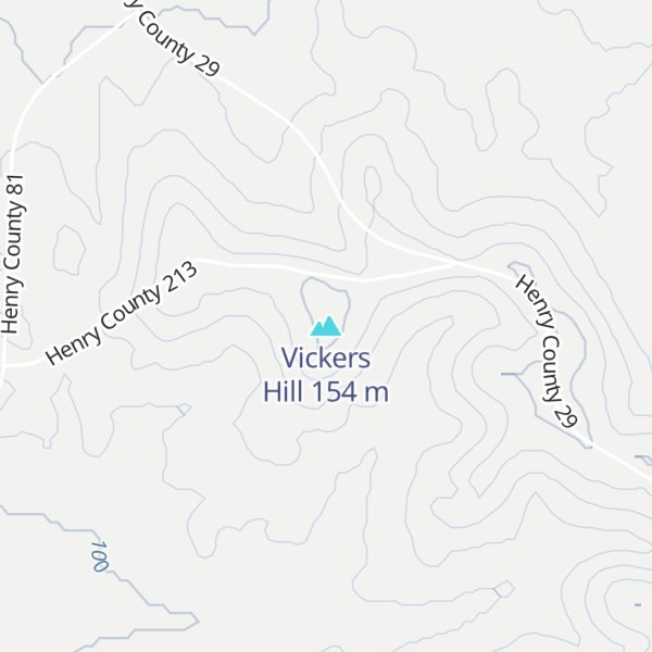 Map of Vickers Hill