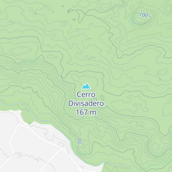 Map of Cerro Divisadero