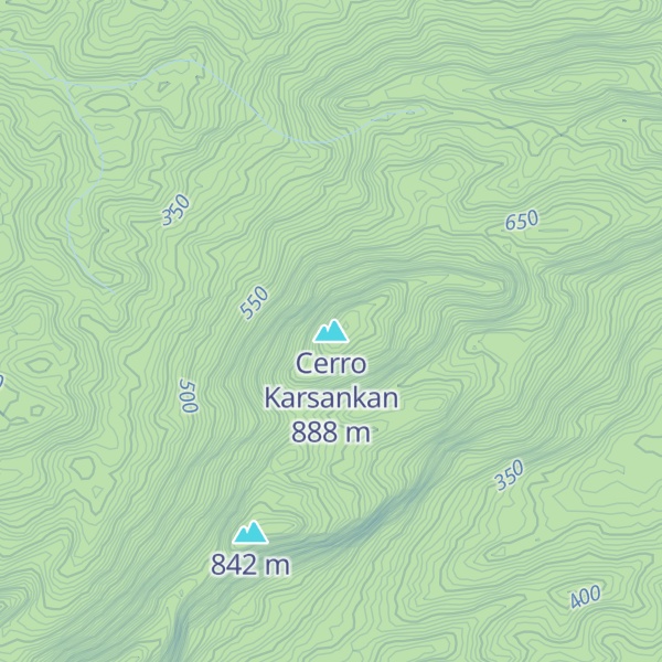 Map of Cerro Karsankan