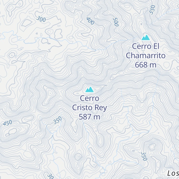 Map of Cerro Cristo Rey