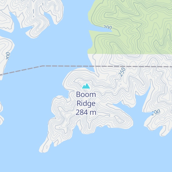 Map of Boom Ridge