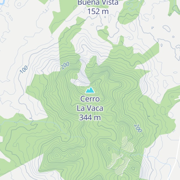 Map of Cerro La Vaca
