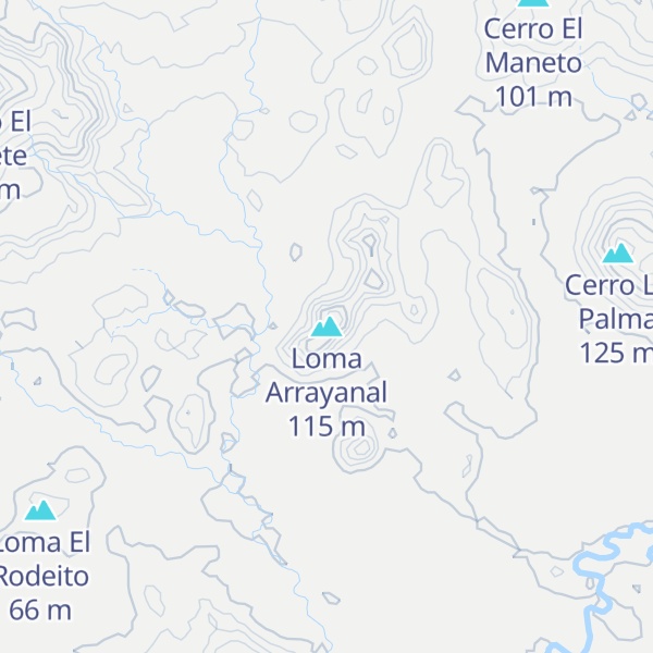 Map of Loma Arrayanal
