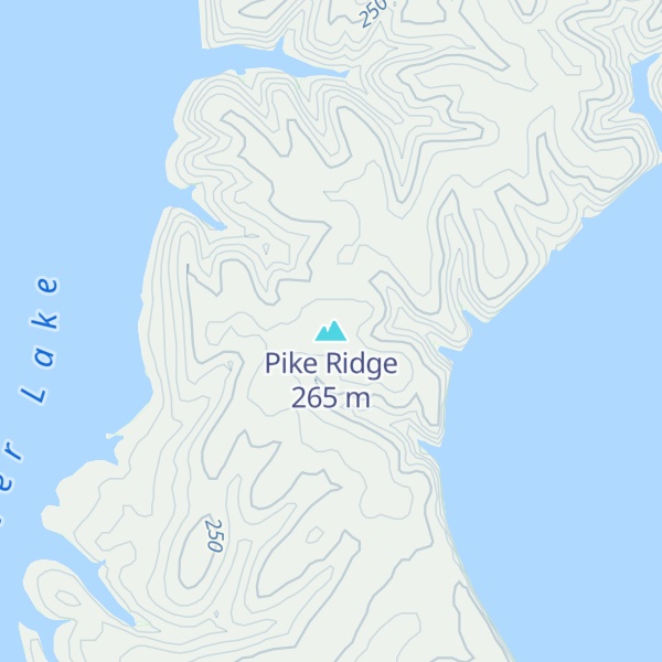 Map of Pike Ridge