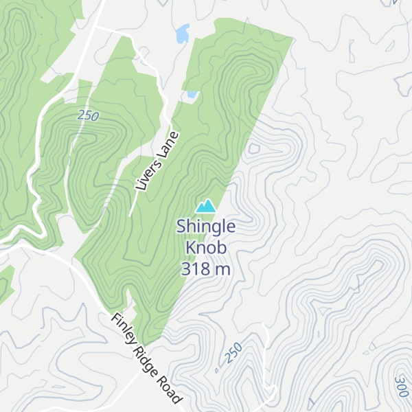 Map of Shingle Knob