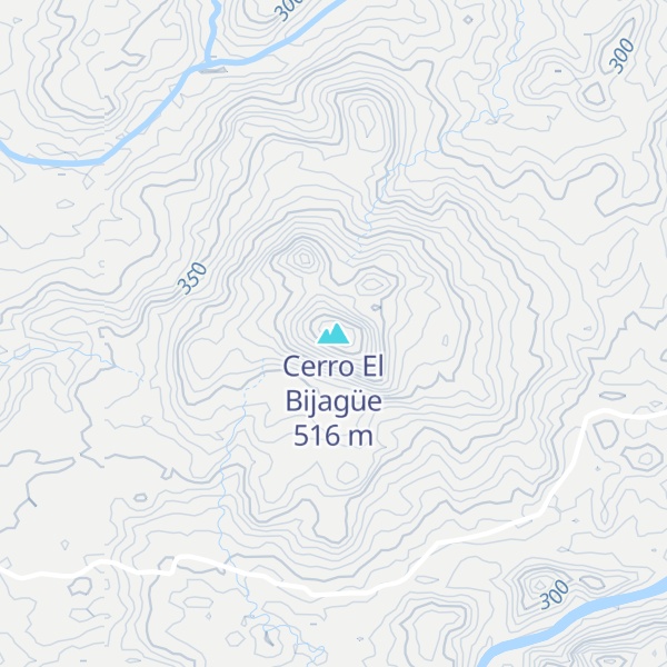 Map of Cerro El Bijagüe