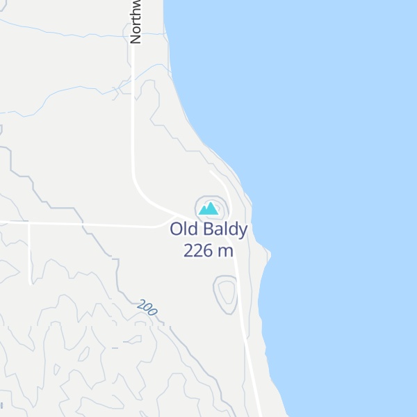 Map of Old Baldy