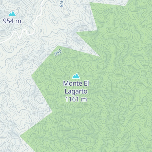 Map of Monte El Lagarto