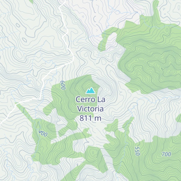 Map of Cerro La Victoria