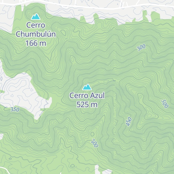 Map of Cerro Azul