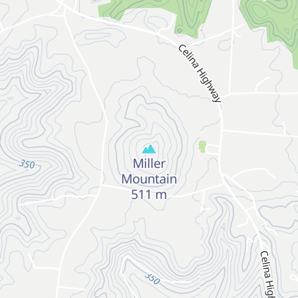 Map of Miller Mountain