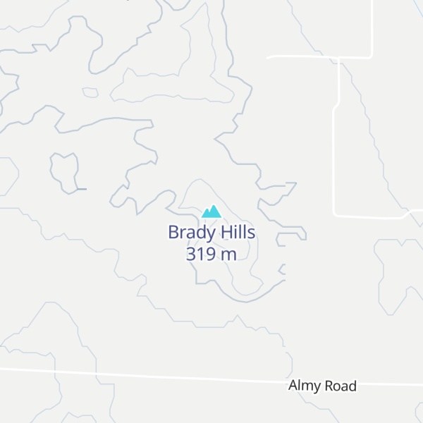 Map of Brady Hills