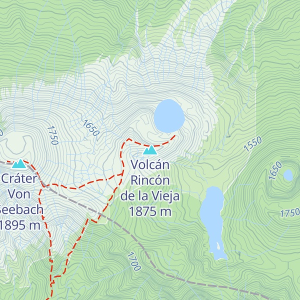 Map of Volcán Rincón de la Vieja