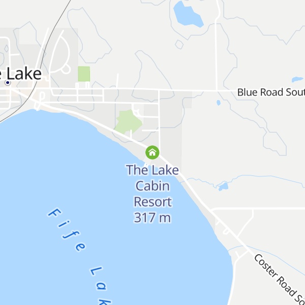 Map of The Lake Cabin Resort