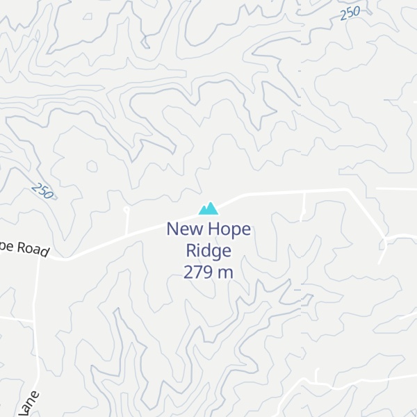 Map of New Hope Ridge