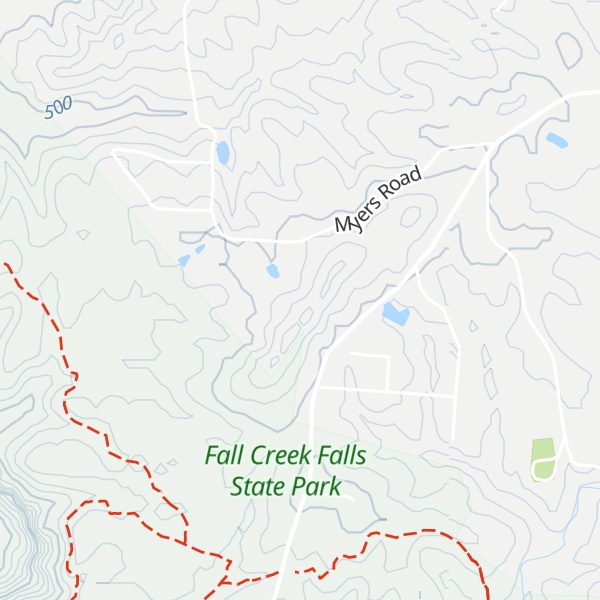 Map of Pilot Ridge