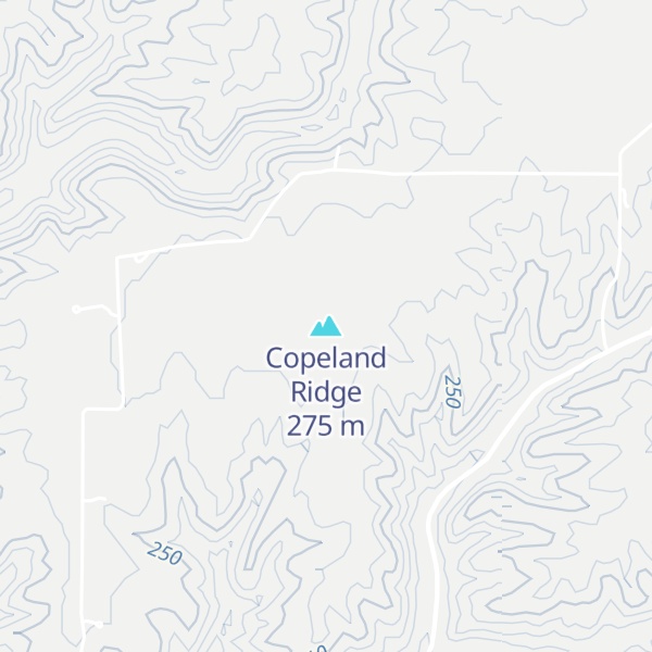 Map of Copeland Ridge
