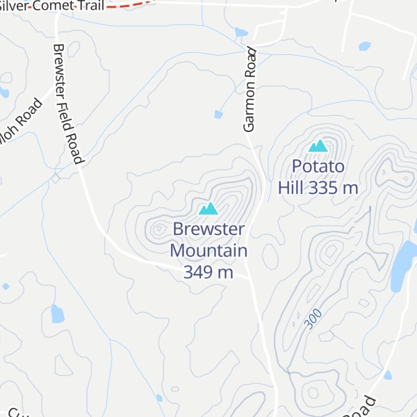 Map of Brewster Mountain