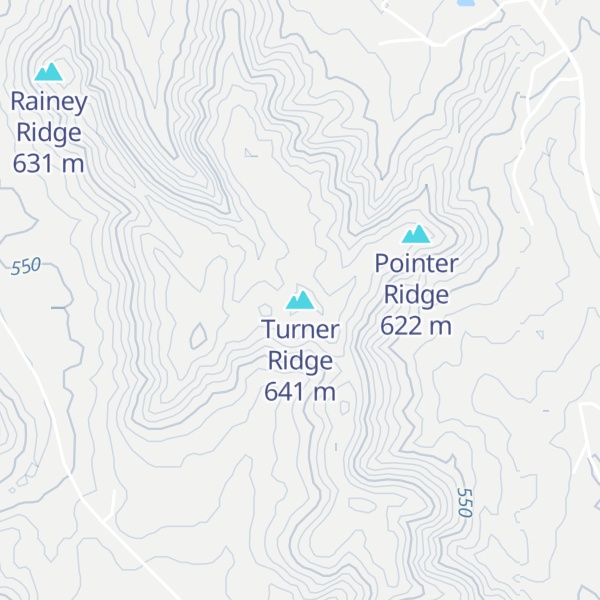 Map of Turner Ridge