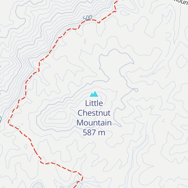 Map of Little Chestnut Mountain