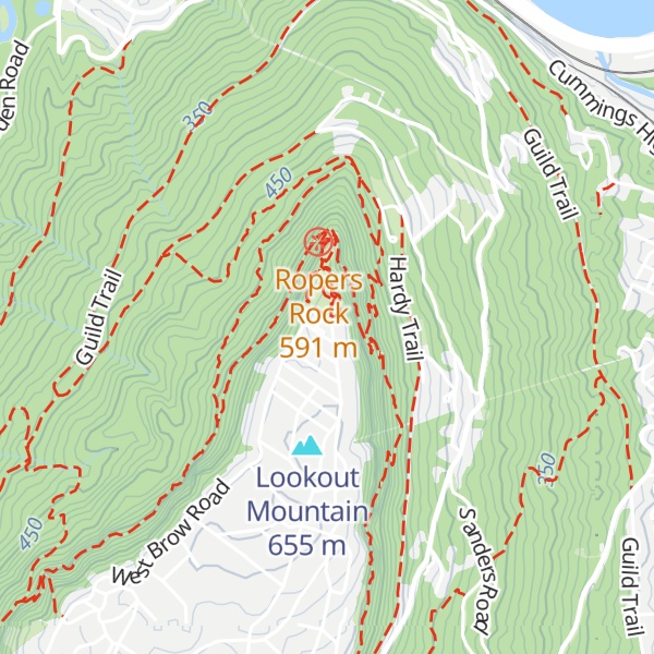 Map of Point Park Visitor Center