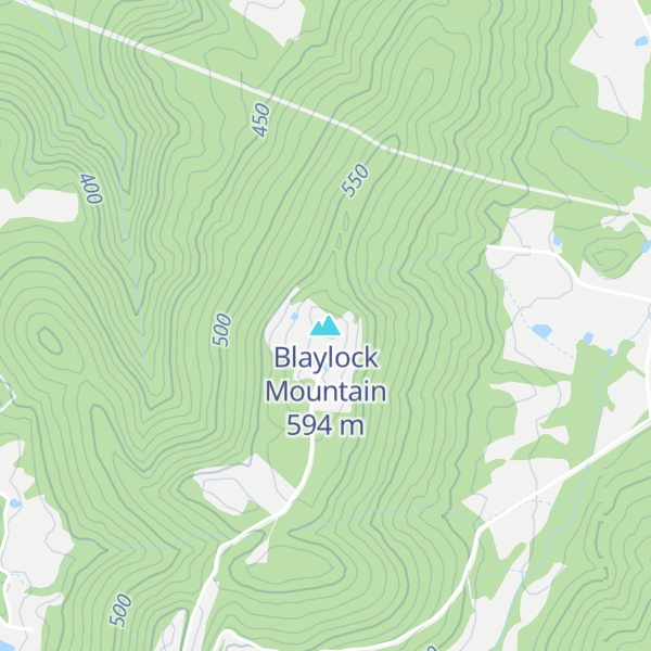 Map of Blaylock Mountain