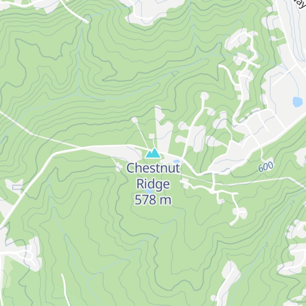 Map of Chestnut Ridge