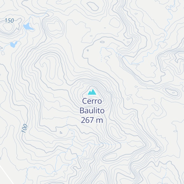Map of Cerro Baulito