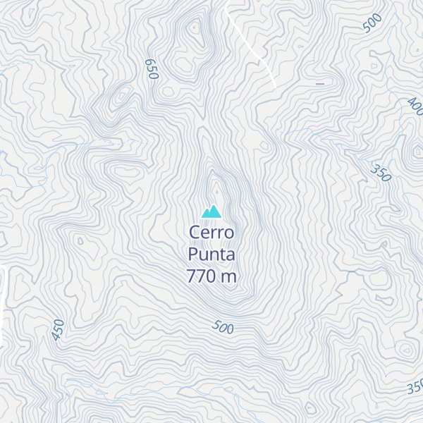 Map of Cerro Punta